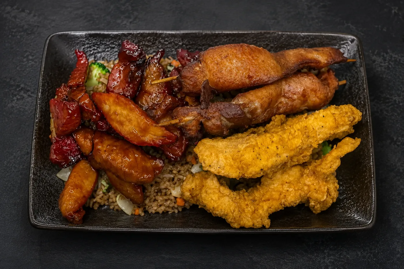 Chicken Teriyaki, Boneless Rib & Chicken Finger