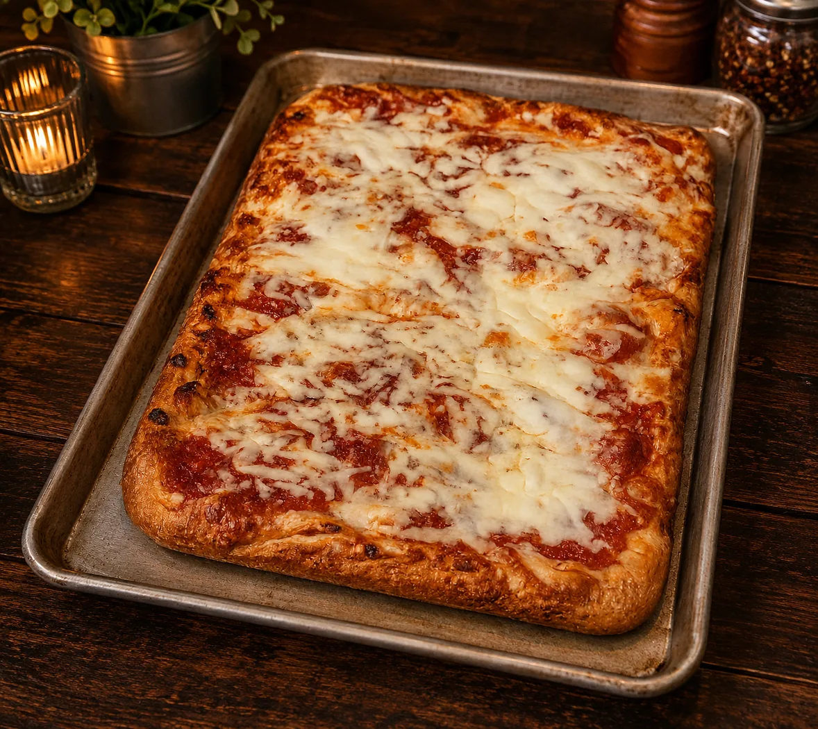 Detroit Cheese Pizza