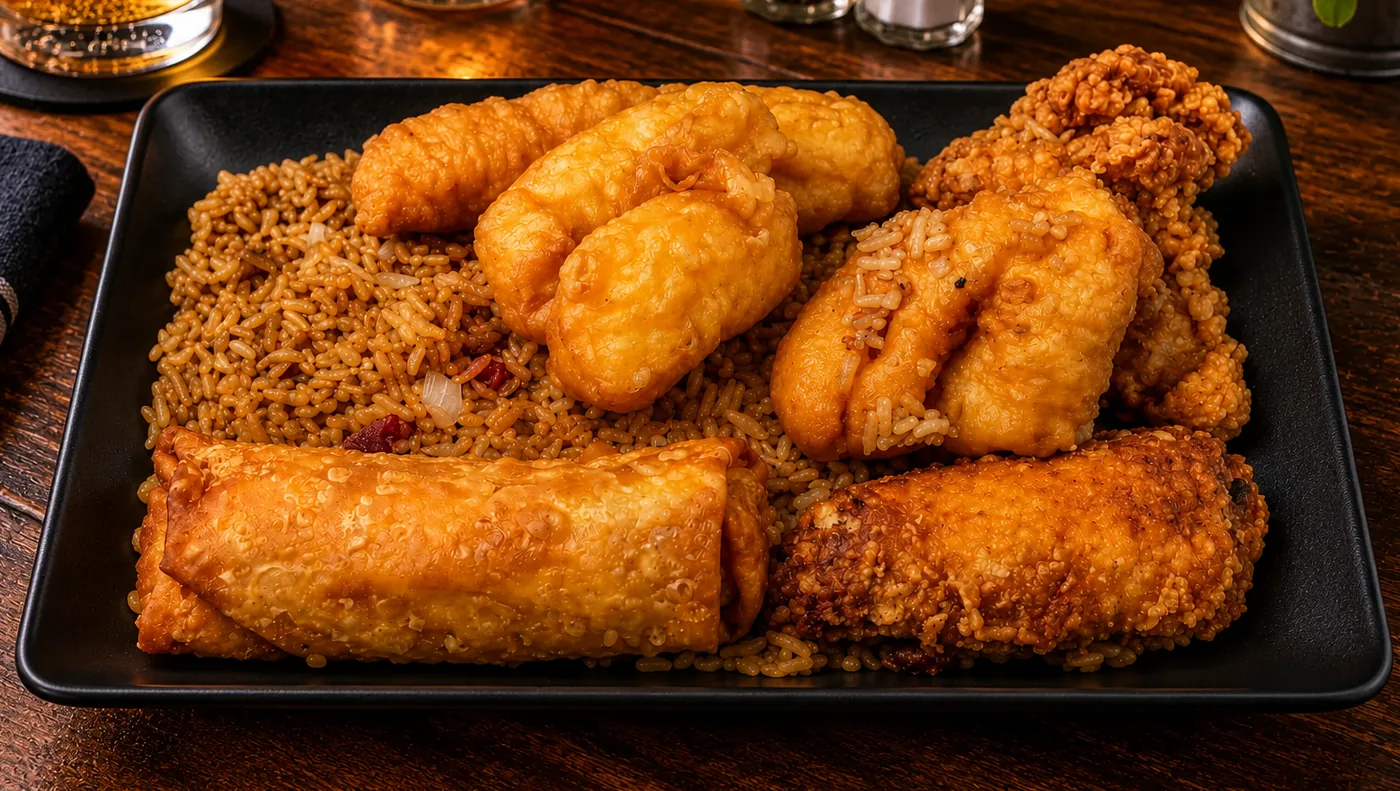 Chicken Finger, Egg Roll & Chicken Wing