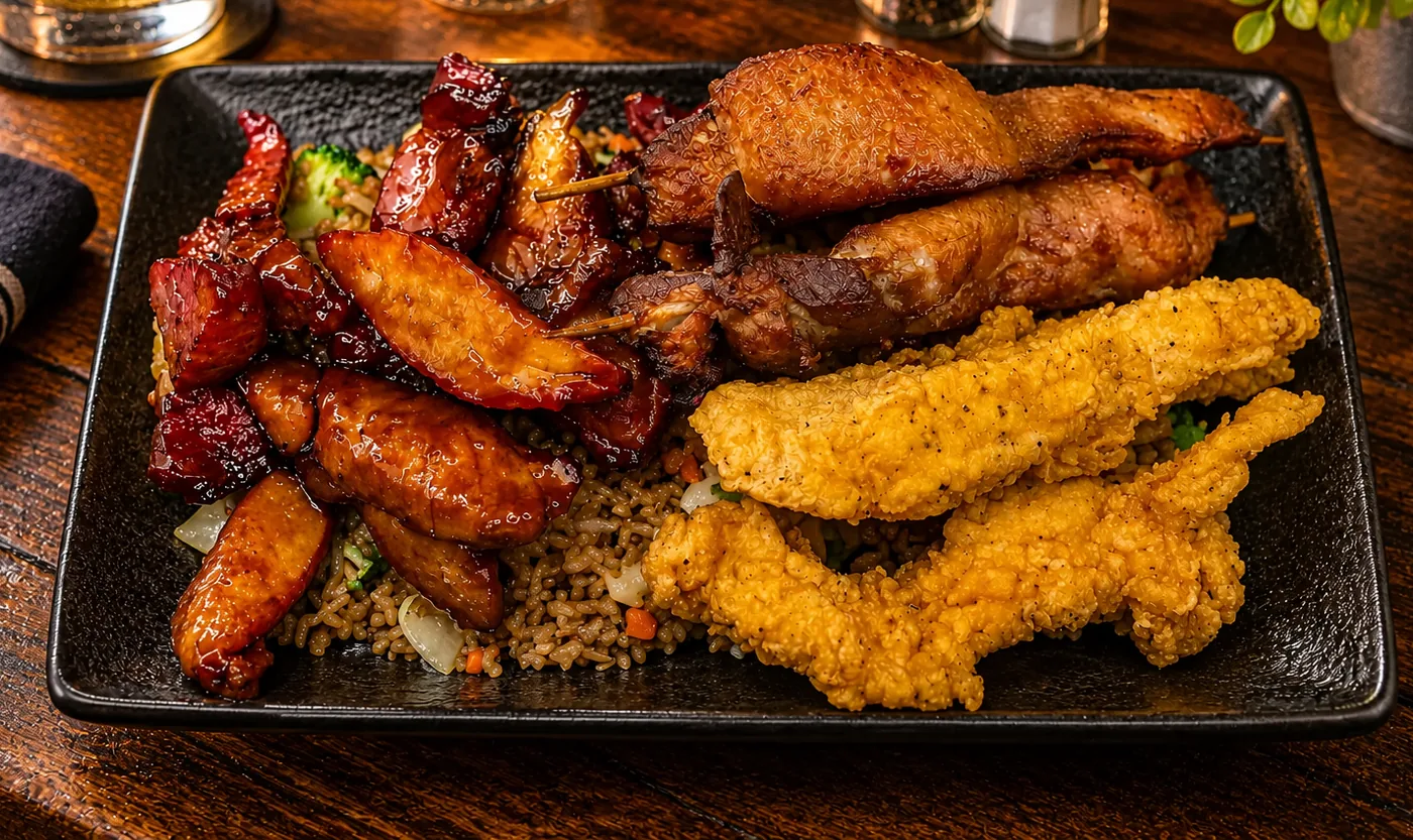 Chicken Teriyaki, Boneless Rib & Chicken Finger